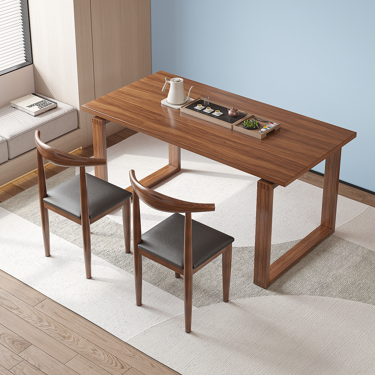 胡桃木渲染合集