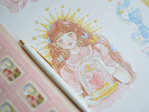 美式复古少女纸胶带