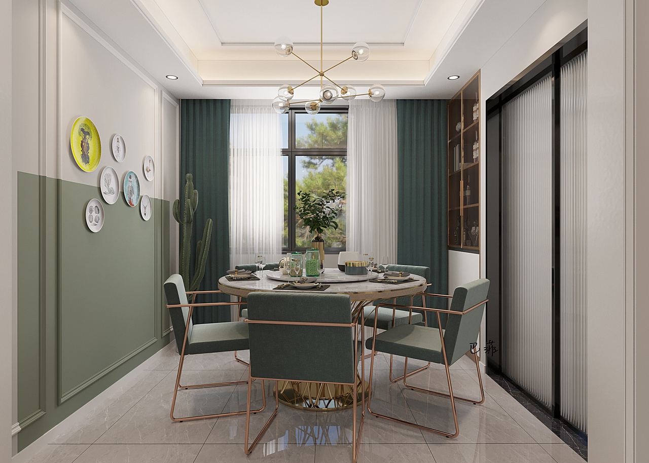 北欧——绿色小宅,复古知性!