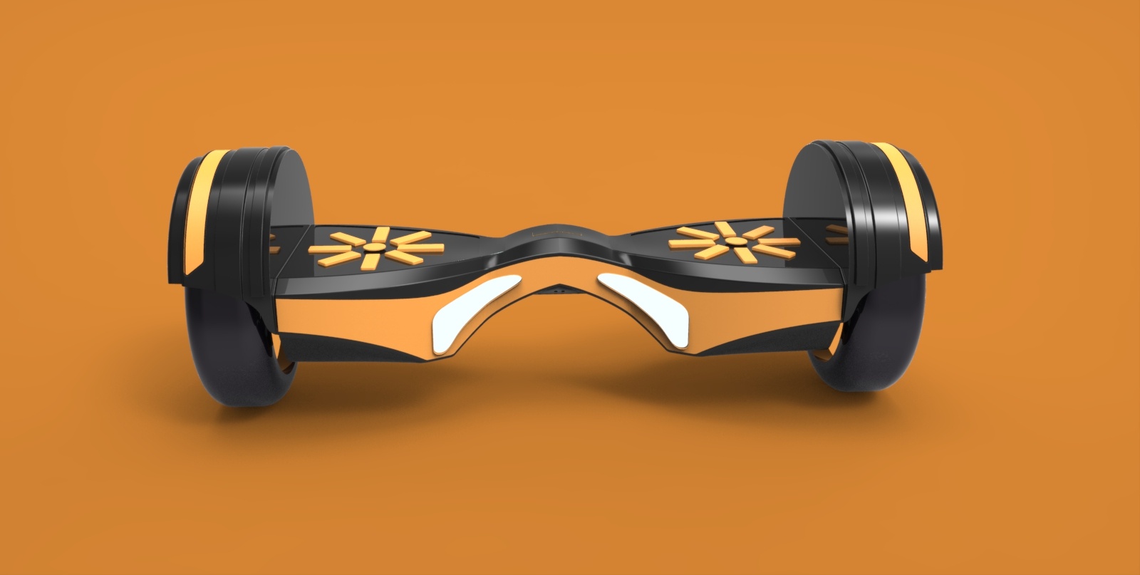 橙色平衡车外观设计