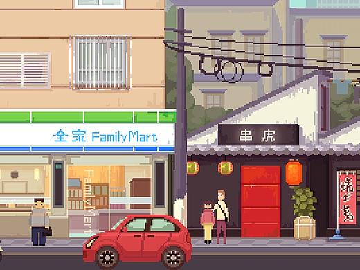 一条像素的街道