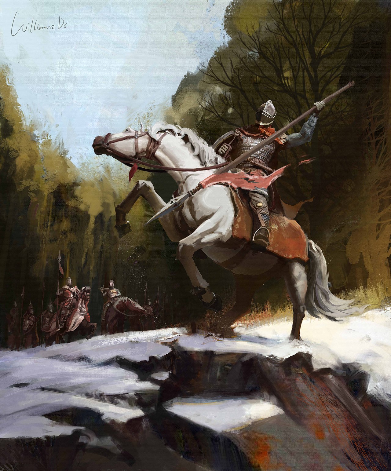 《十字军东征》（图ZMjM1MDMzMDQ0） - 绘画 - 站酷设计师williams大盛原创素材 - 站酷ZCOOL