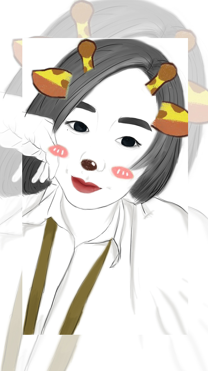 手绘头像手绘照片,