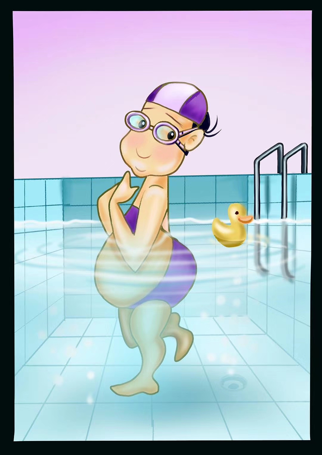 胖妞的美丽日记（图ZMjE0NDgzMzgw） - 单幅漫画 - 站酷设计师雪小丫原创素材 - 站酷ZCOOL