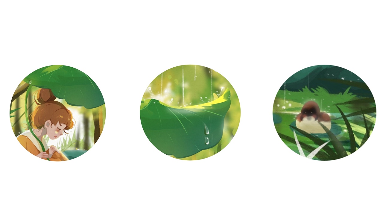 节气系列插画（图ZMzMxMTE4NTY4） - 商业插画 - 站酷设计师一把蒜原创素材 - 站酷ZCOOL