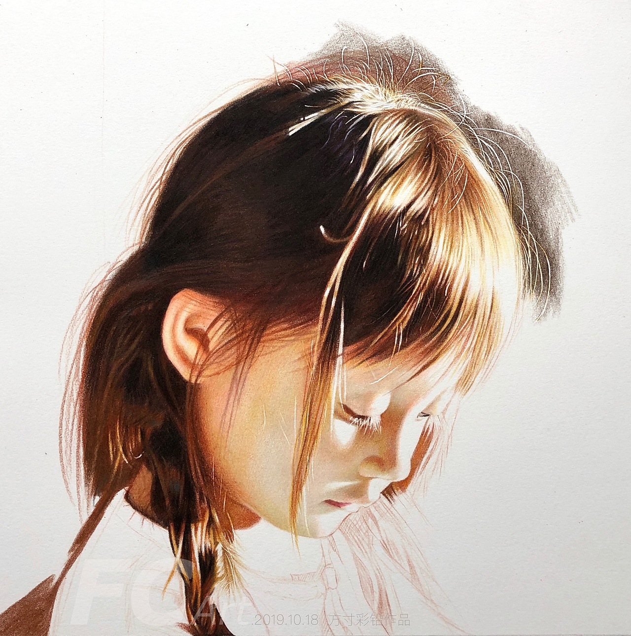 彩铅人物 -《光》