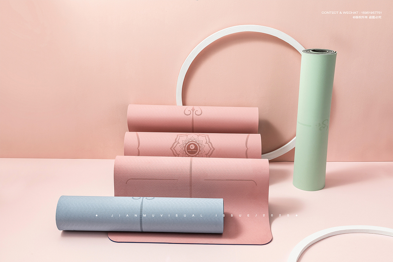 瑜伽垫摄影 运动器材户外产品静物拍摄电商产品摄影