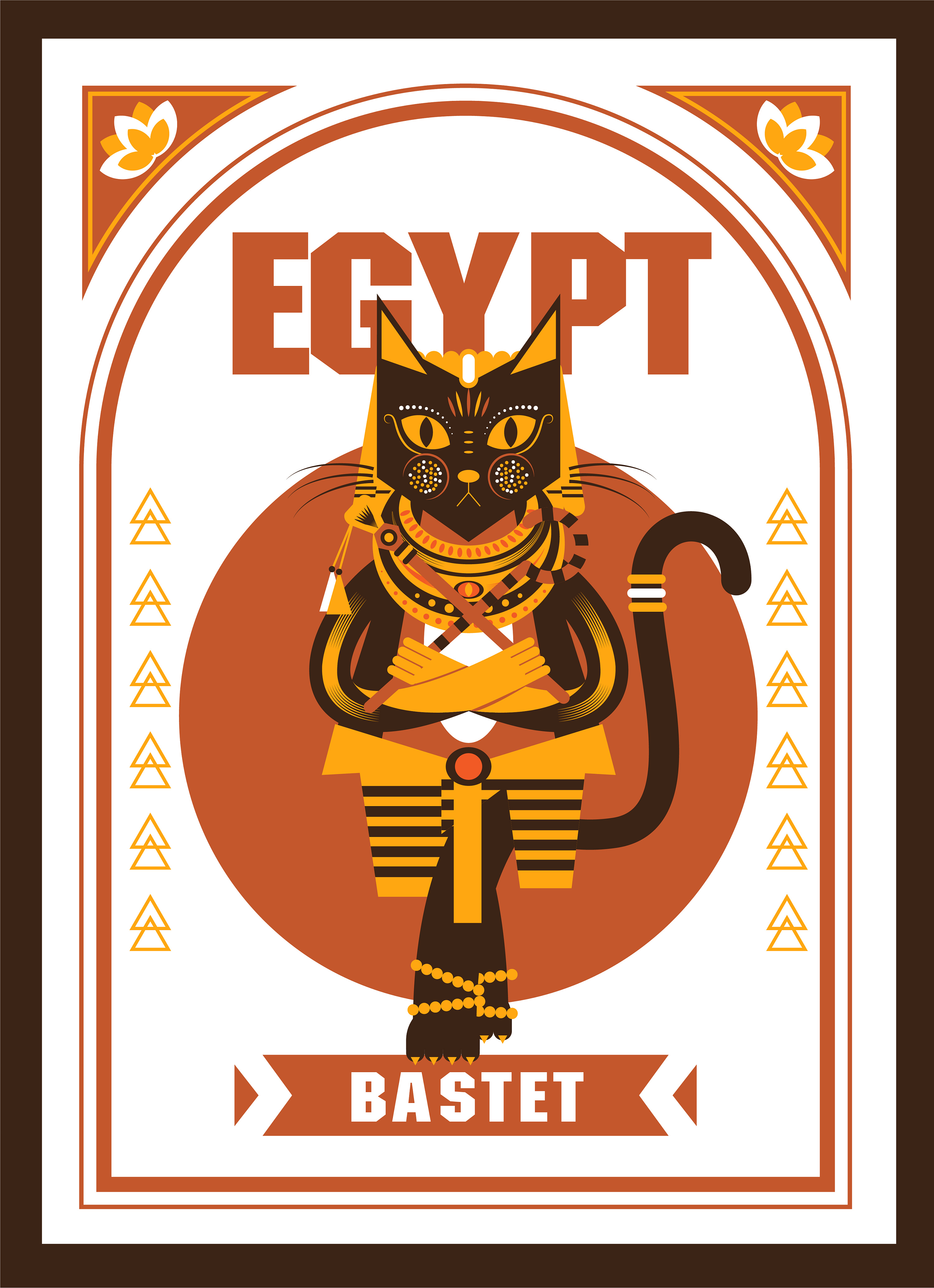 埃及神话角色插画设计