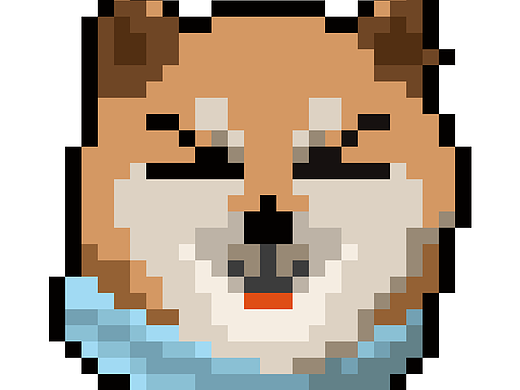 像素画表情包-柴犬