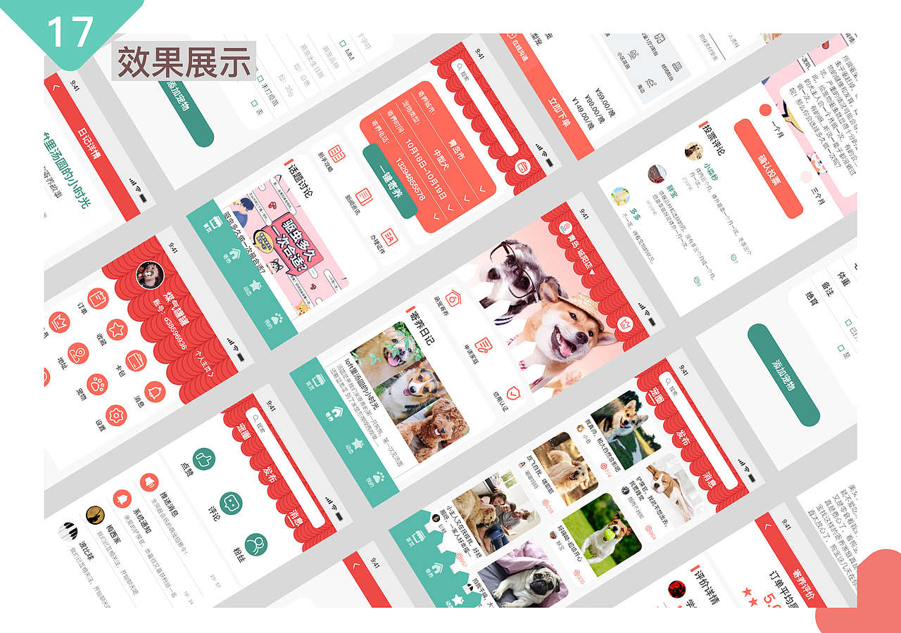 《网络形象设计》课程展：宠物之家——寄养APP设计（图ZMjMwMjAxOTgw） - APP界面 - 站酷设计师54DOLLY原创素材 - 站酷ZCOOL