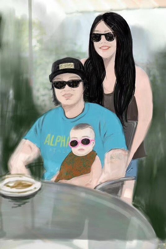 ipad画插画,第一次用iPad画插画,效果还不错哦