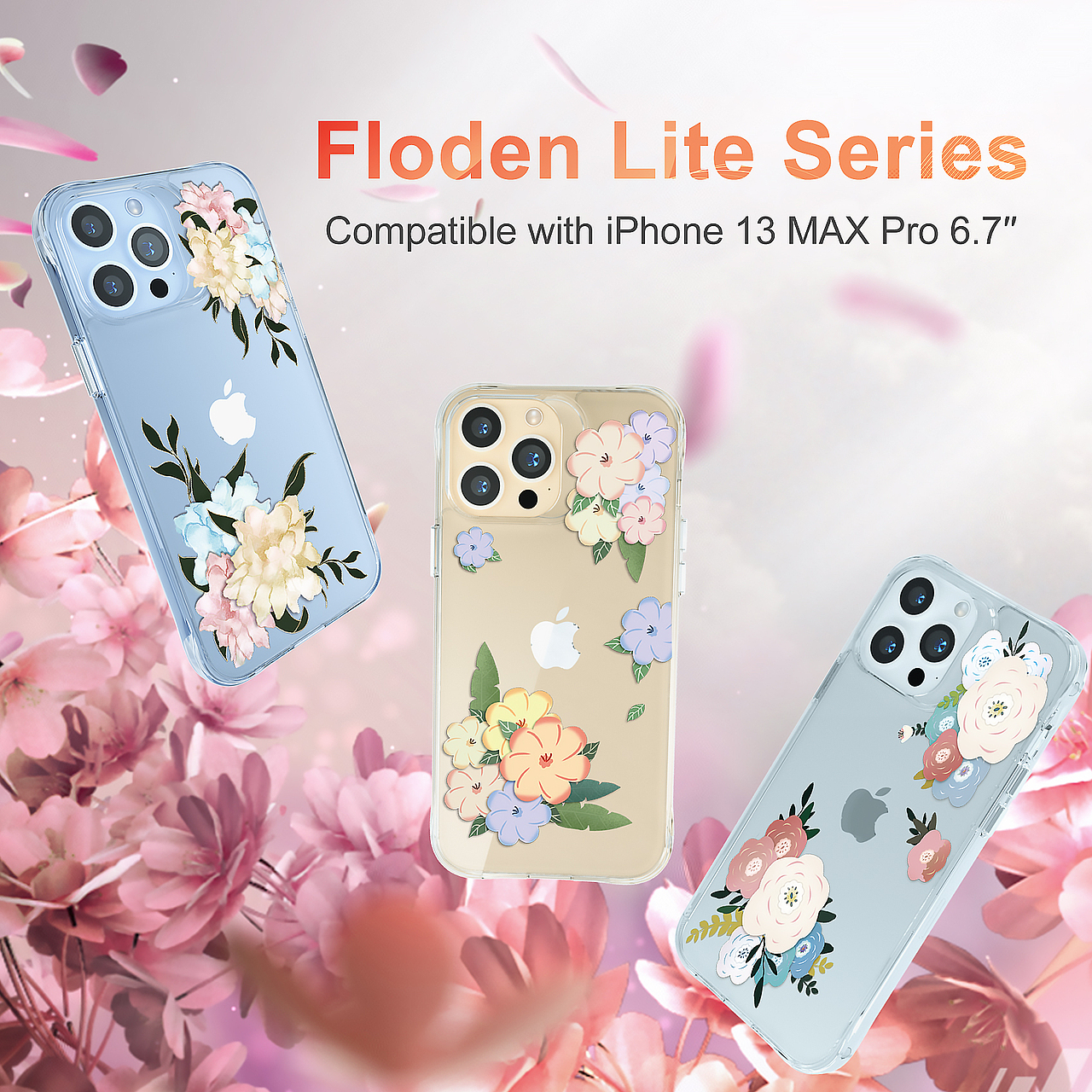花手机壳iPhone13 pro max 渲染（图ZMjgyOTE0NTQw） - 产品 - 站酷设计师Jennifer鸡蛋原创素材 - 站酷ZCOOL