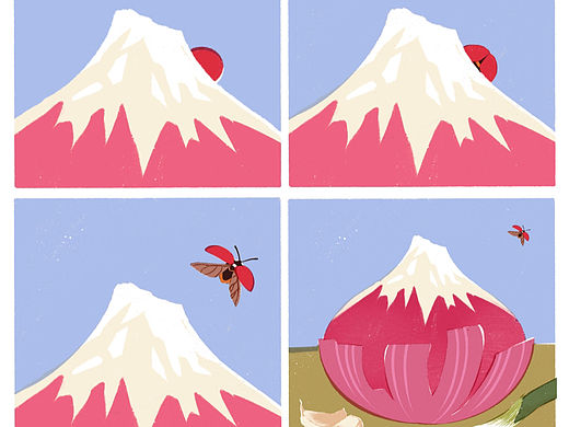 四格漫画｜雪山
