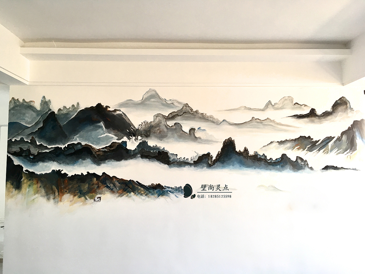 同学的房子喊去画的背景手绘（图ZMTM0MDcyOTIw） - 新锐潮流插画 - 站酷设计师壁尚手绘贵州墙绘原创素材 - 站酷ZCOOL