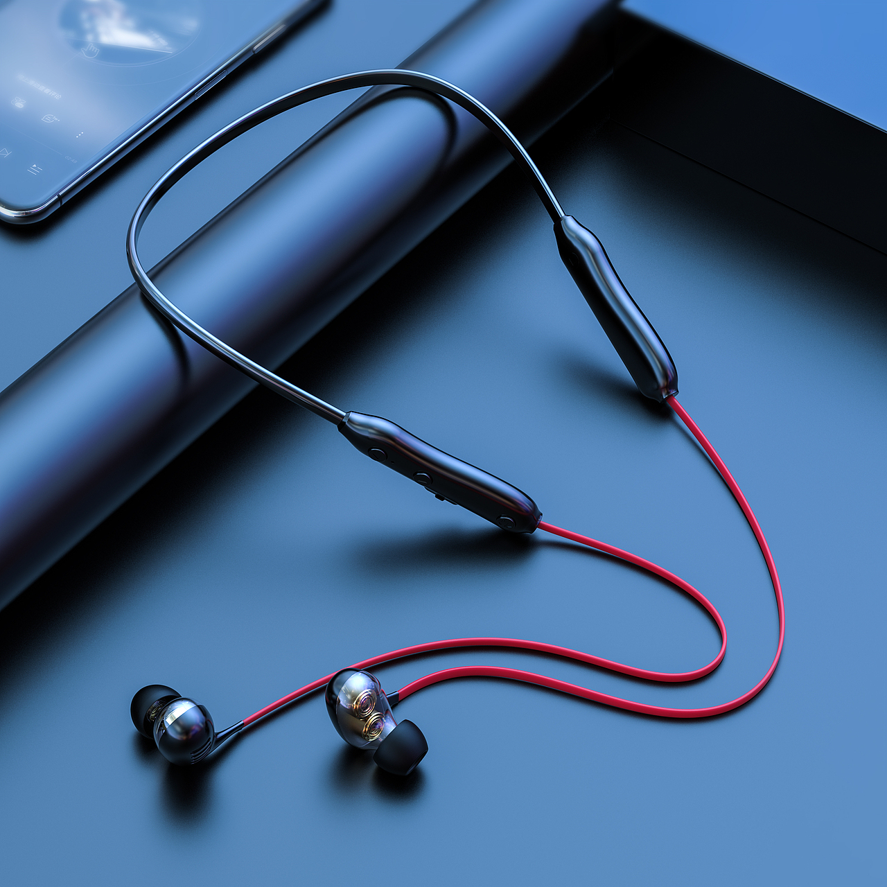 蓝牙耳机渲染-2