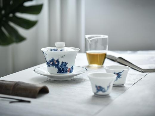 《丹若迎福》青花餐具 茶具