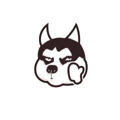 哈士奇狗头表情emoji图片