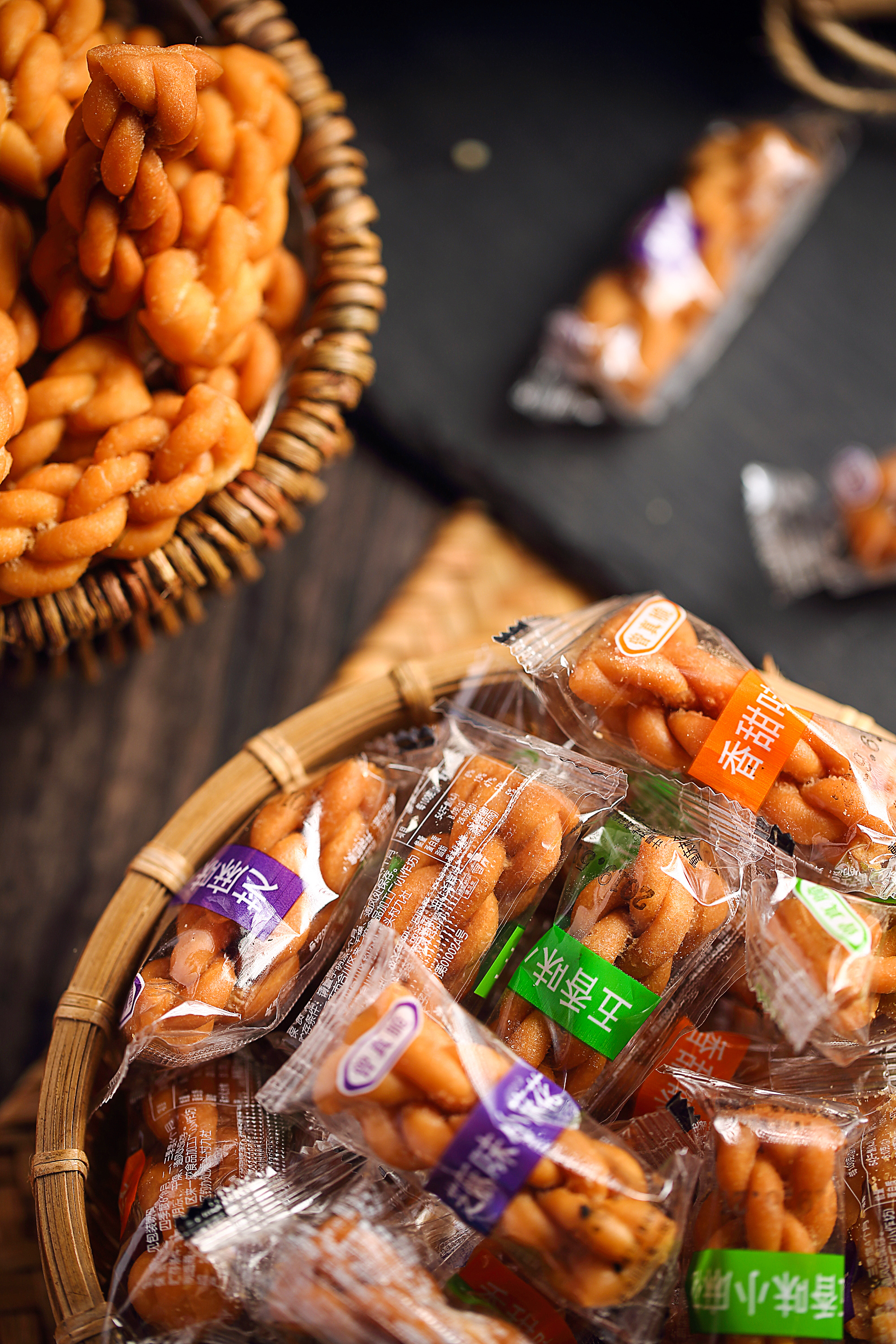 花生酥 麻花 坚果酥 小零食类目拍摄