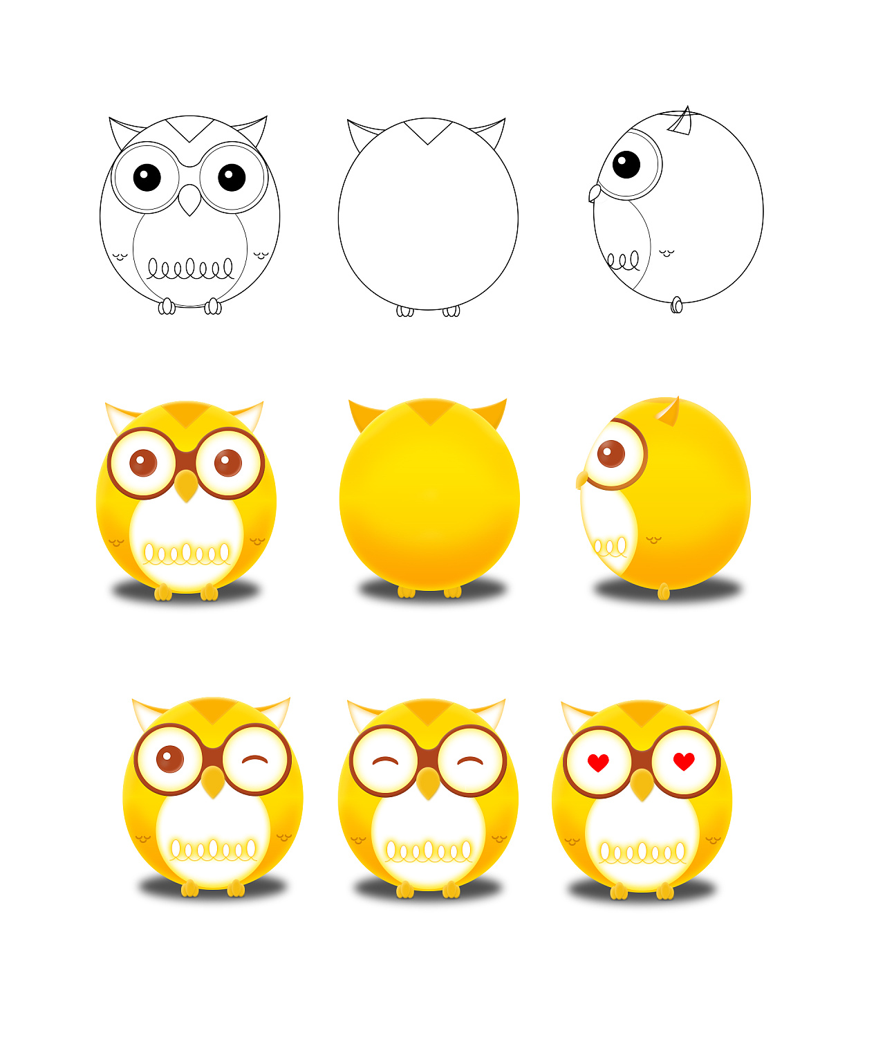 灯具店猫头鹰吉祥物