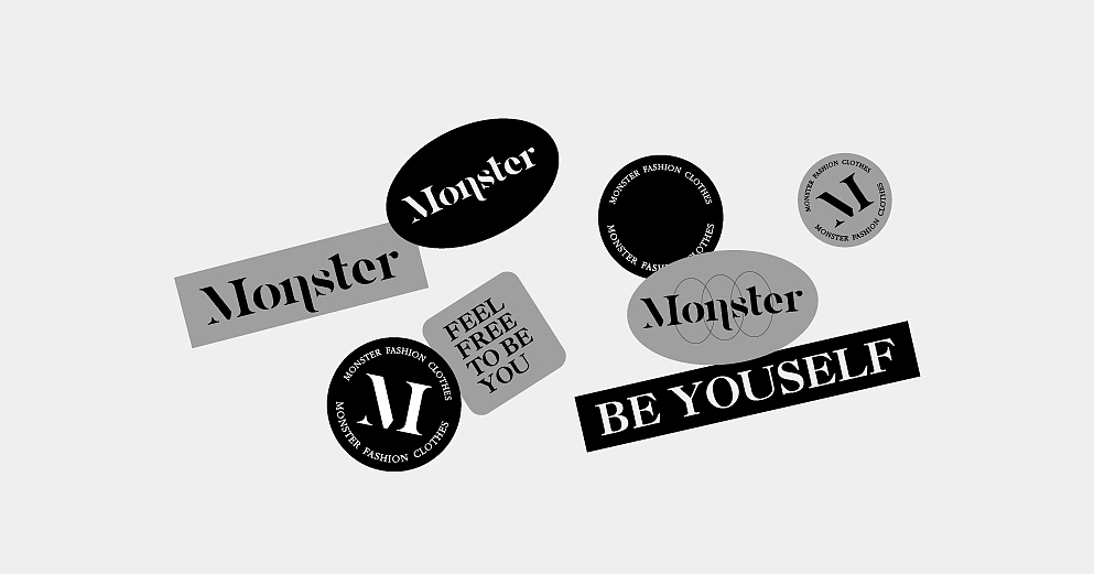 Monster服装品牌（图ZMjUyNTI5NzY4） - 品牌 - 站酷设计师东临Dolin原创素材 - 站酷ZCOOL