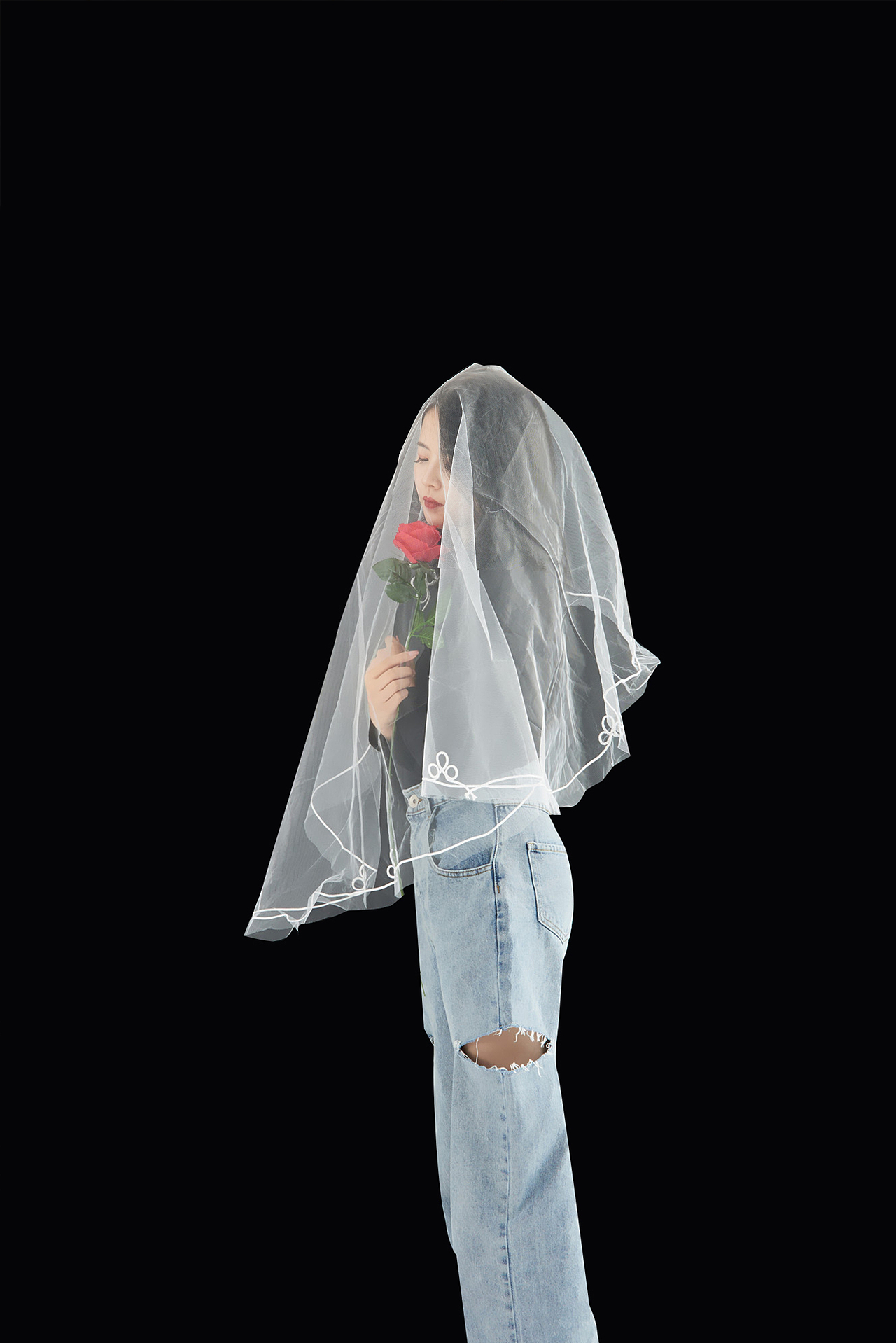 韩式新款婚纱头纱 新娘简约头纱 超仙森系网红拍照头纱（图ZMTg3OTk0NjMy） - 产品摄影 - 站酷设计师网红拍照道具搭配原创素材 - 站酷ZCOOL