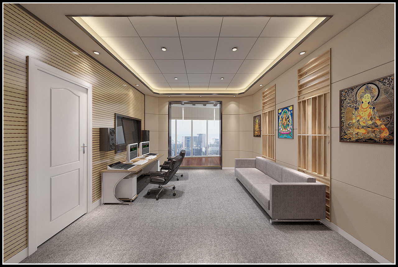 成都录音棚装修，成都录音棚装修设计，案例欣赏（图ZODAwNTQ5MDA=） - 家装设计 - 站酷设计师cdhtlzs原创素材 - 站酷ZCOOL