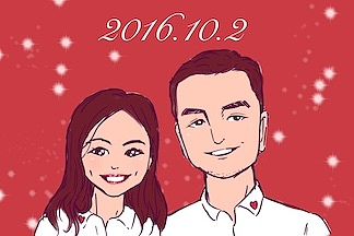 阿进似颜绘2019年现场画像作品（彩色篇）（图ZMTkxOTMwNjE2） - 单幅漫画 - 站酷设计师阿进似颜绘原创素材 - 站酷ZCOOL