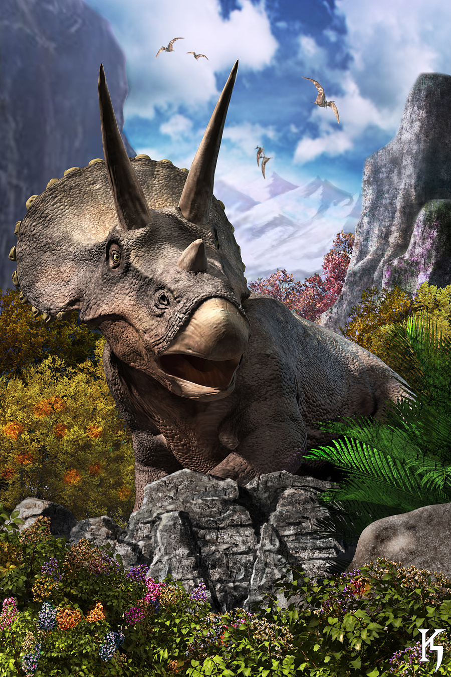 三角龙三维渲染-后期处理