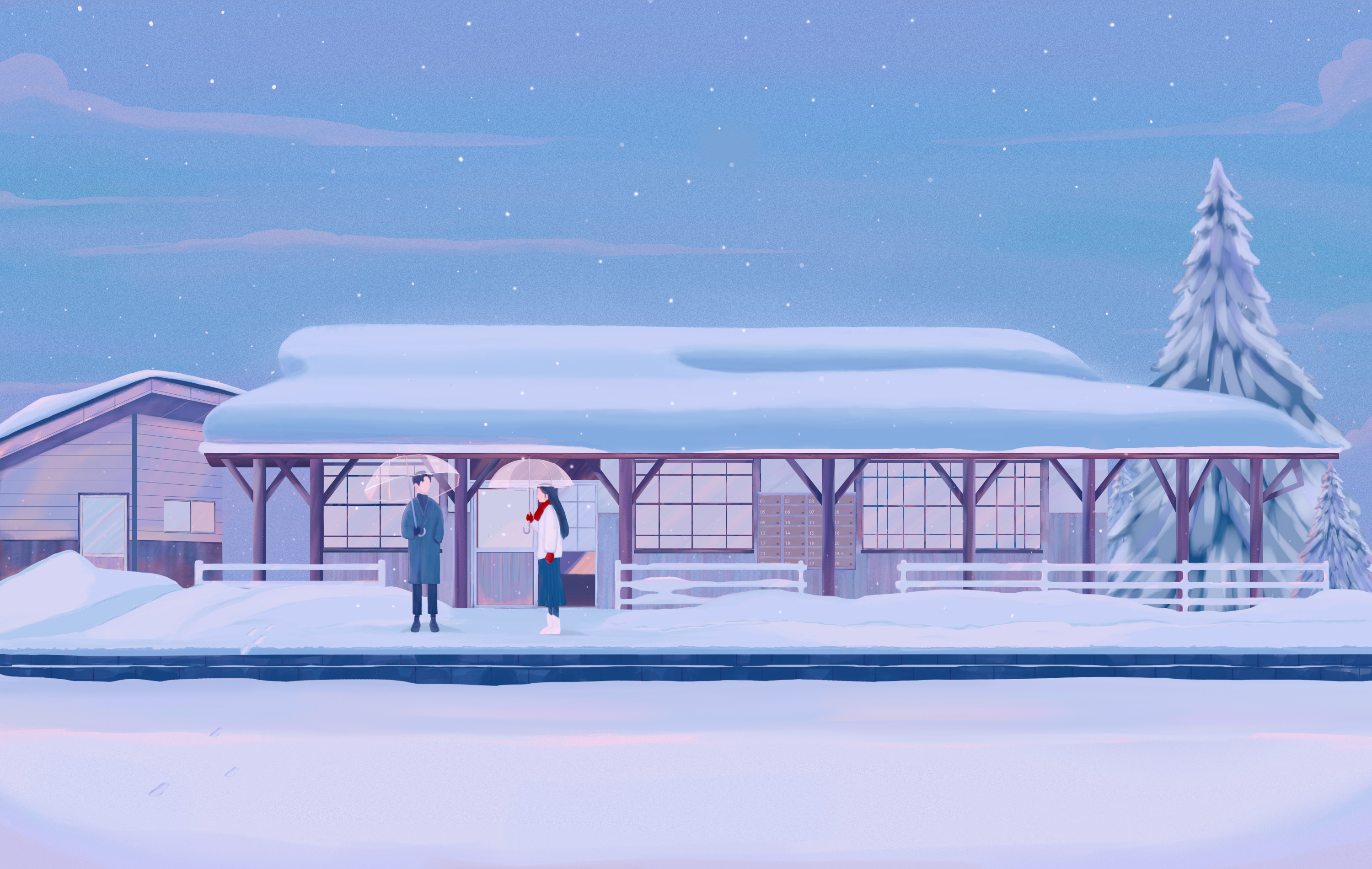 冬天快乐|插画|插画习作|july7171 - 原创作品 - 站酷 (zcool)