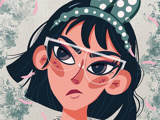 欧美风格人物（个人主页-ZNTU1OTE1MTY=） - 艺术插画 - 站酷设计师甜橙sweetorange原创素材 - 站酷ZCOOL