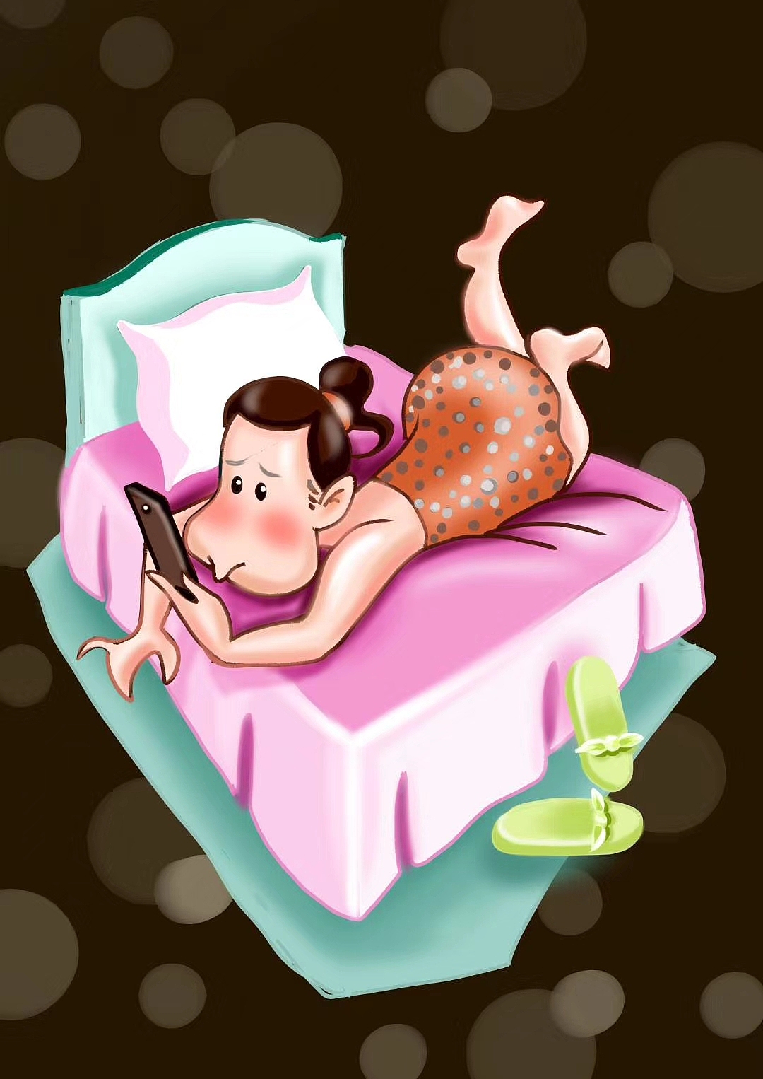 胖妞的美丽日记（图ZMjE0NDgzNDEy） - 单幅漫画 - 站酷设计师雪小丫原创素材 - 站酷ZCOOL