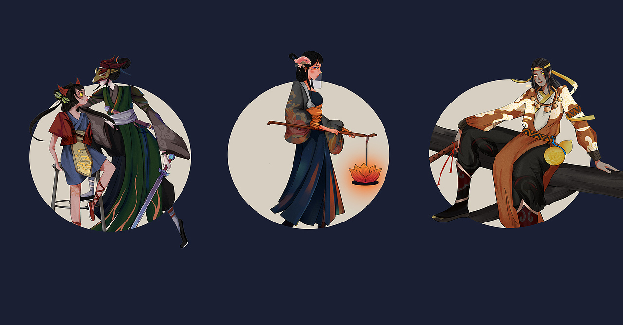 坐下来聊聊（图ZMjQ3MjE4OTI4） - 商业插画 - 站酷设计师壹贰姨原创素材 - 站酷ZCOOL