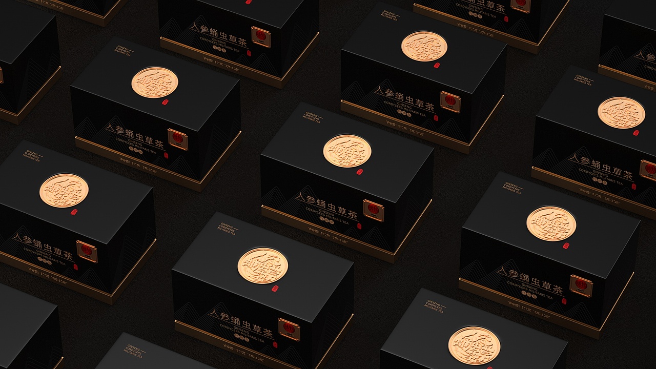 北京同仁堂，人参蛹虫草茶（图ZMjAxODI1NzIw） - 包装 - 站酷设计师設計軾原创素材 - 站酷ZCOOL