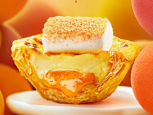 [视觉创意/美食摄影] kfc-2020-咸蛋黄云朵蛋挞