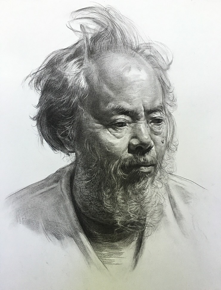 素描头像|纯艺术|绘画|雅芬yf_原创作品-站酷zcool