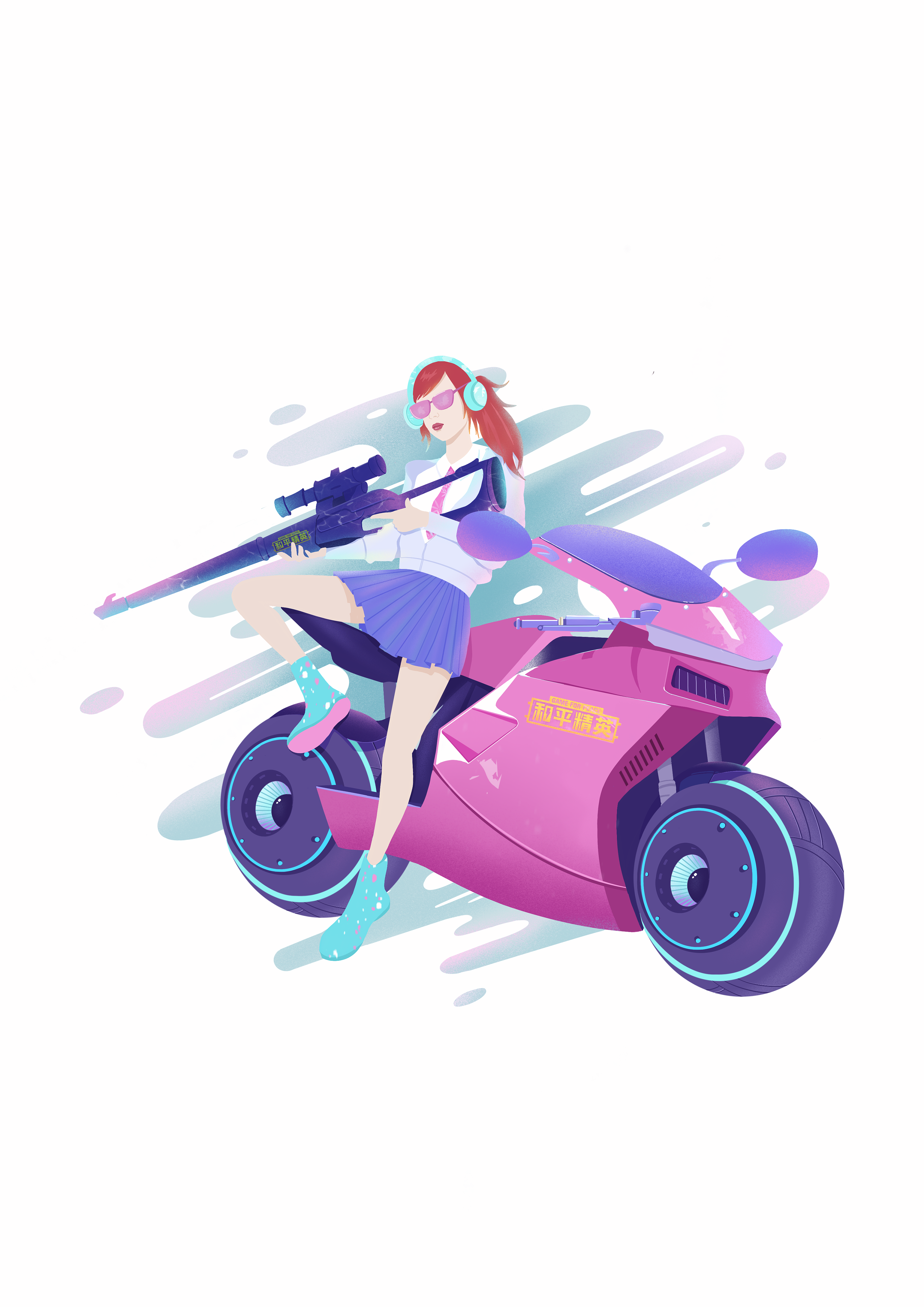 和平精英衍生品设计|插画|商业插画|一禾栗子 - 原创作品 - 站酷