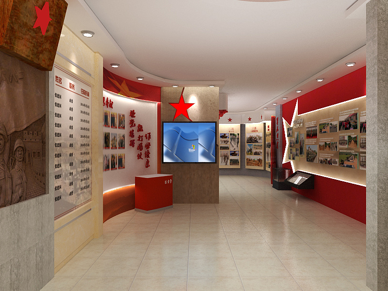 省军区军史馆效果图