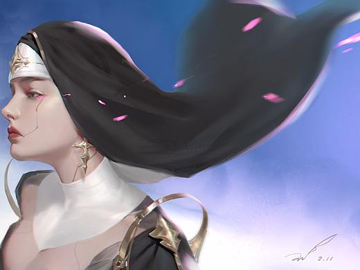 修女（個人主頁-ZMjYxMDkyMjA=） - 創(chuàng)作習(xí)作 - 站酷設(shè)計師Ronin117原創(chuàng)素材 - 站酷ZCOOL