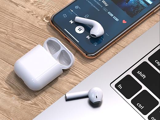 手机壳 耳机 3C产品建模渲染 详情设计