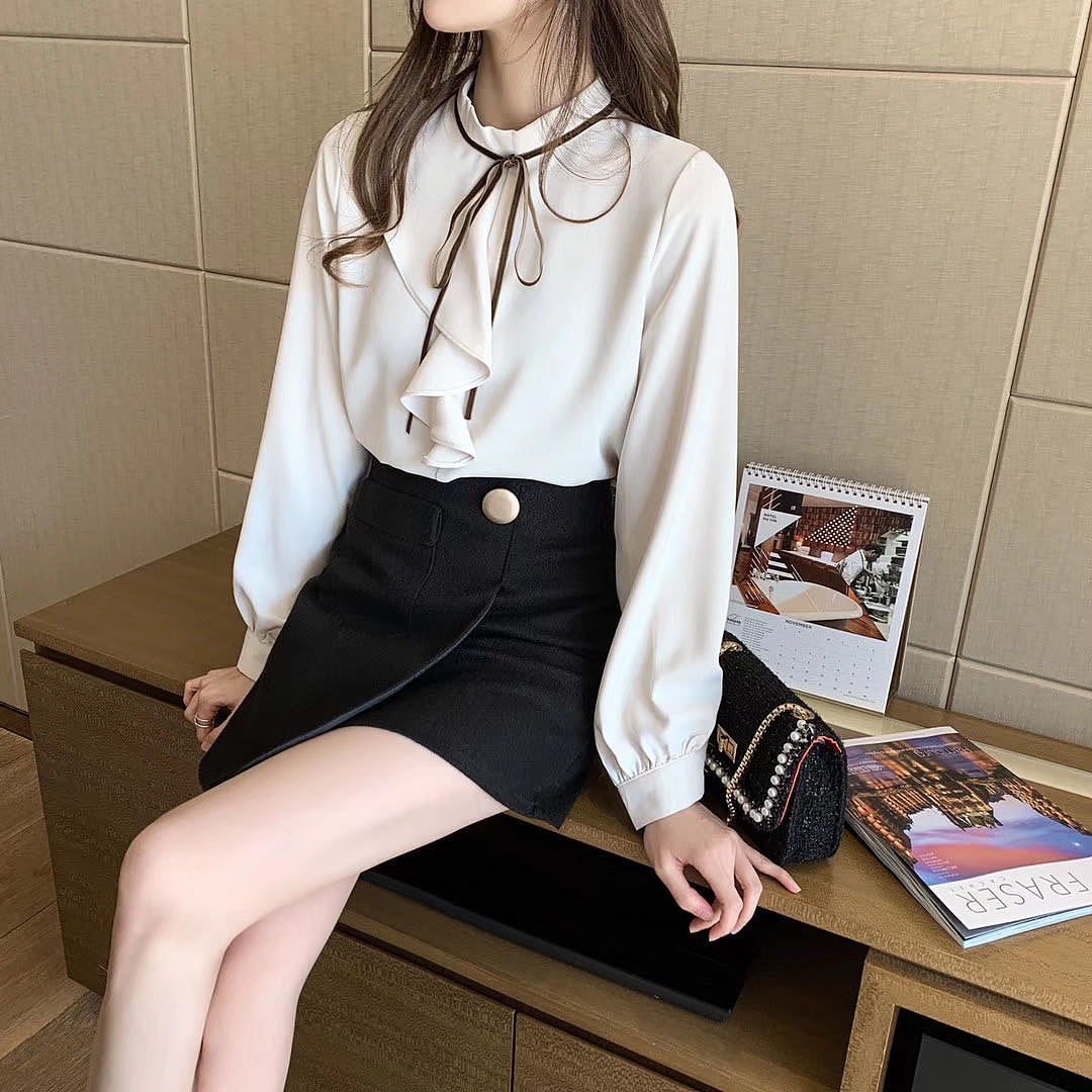 韩版无头风衬衣雪纺上衣爆款韩风吊带背心模特拍摄拍照