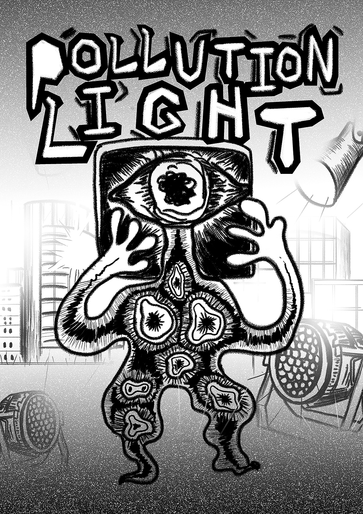 荒诞——基于人类破坏环境的视觉设计|插画|概念设定|南方姑娘喜欢嗦