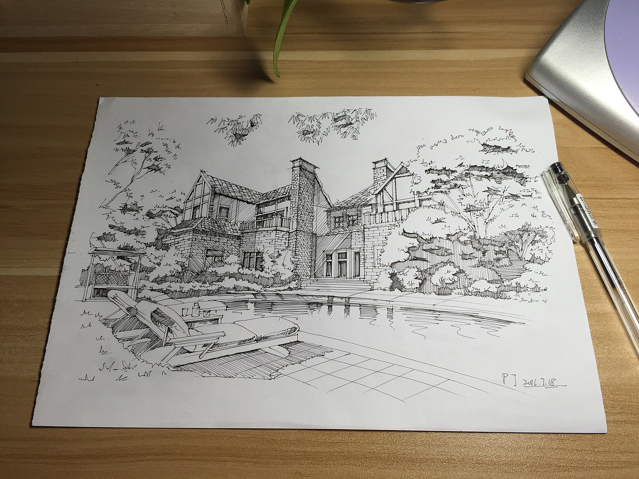 建筑写生手绘练习（图ZNTQzOTA1Njg=） - 创作习作 - 站酷设计师潘佳0603原创素材 - 站酷ZCOOL