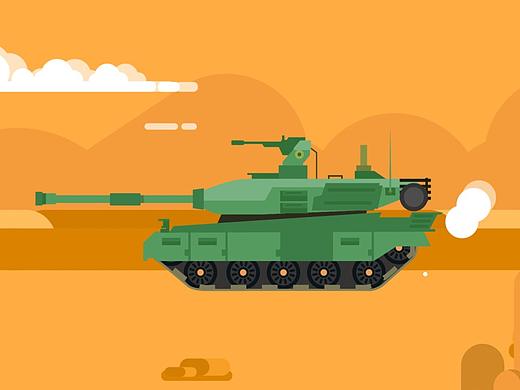 坦克行走动画（个人主页-ZMzU0MjUzMDA=） - 动效设计 - 站酷设计师822L原创素材 - 站酷ZCOOL