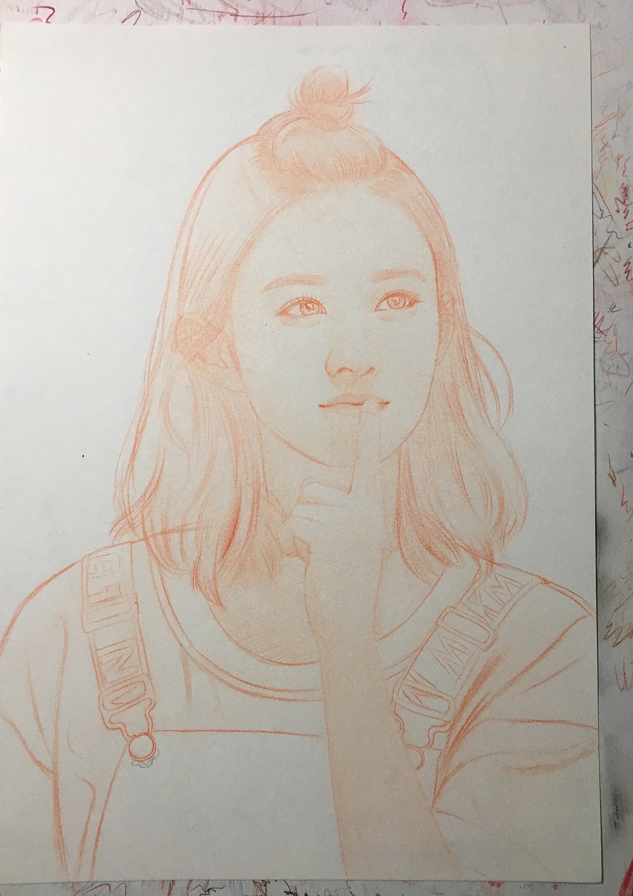 赵丽颖彩铅肖像