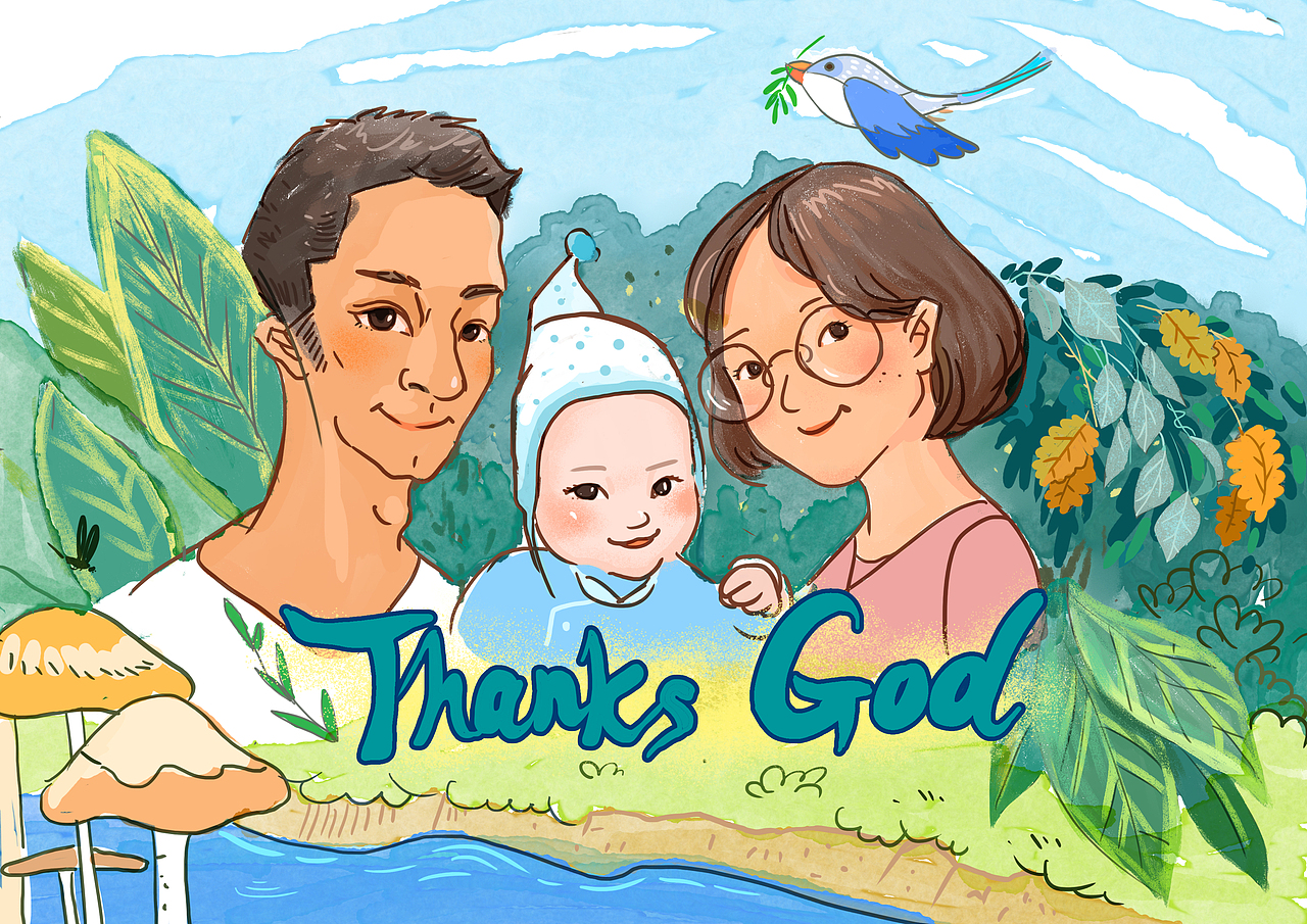 我们仨（图ZMTkxMjE5ODg4） - 创作习作 - 站酷设计师马儿Elma原创素材 - 站酷ZCOOL