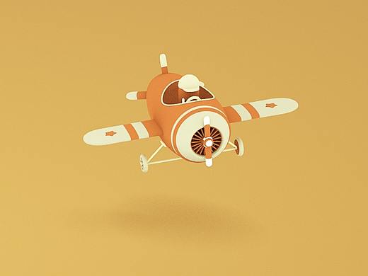 C4D飞机小动画