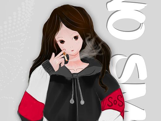 情侣手机屏保-禁烟