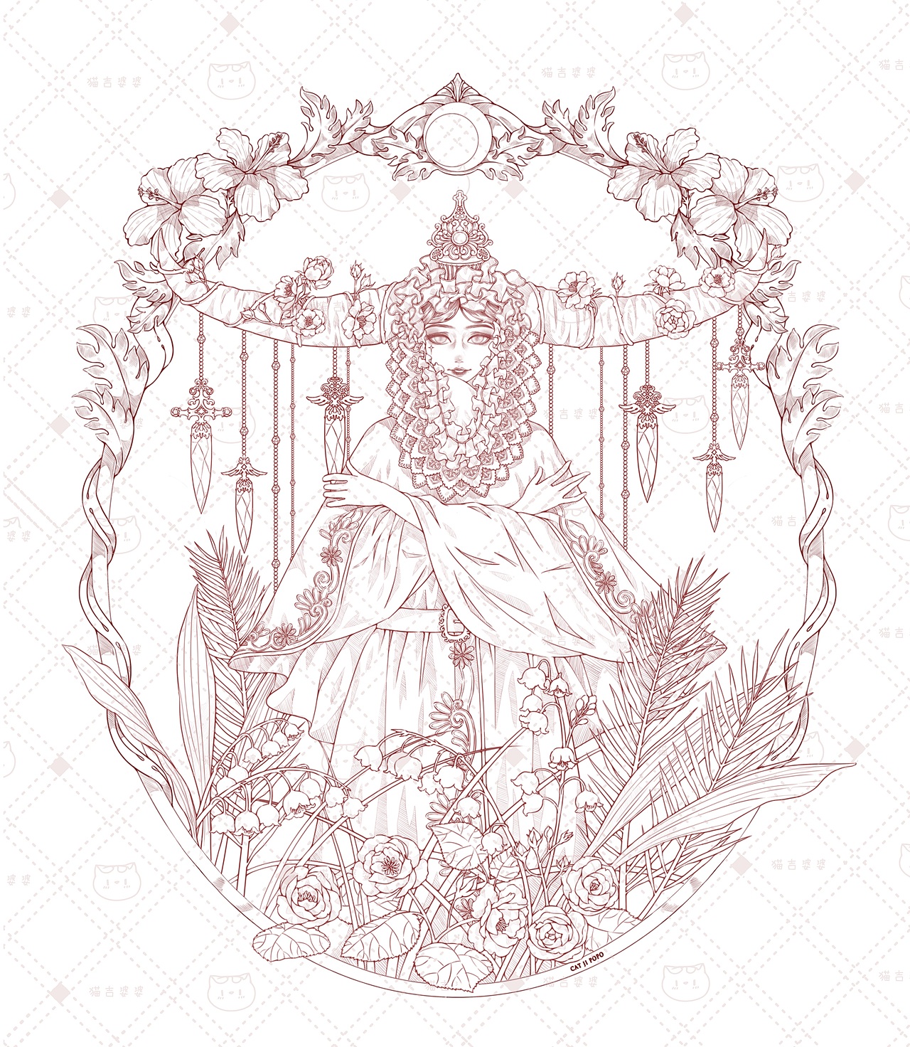 十二星座——白羊与金牛（图ZMTk0NjE3NDg4） - 商业插画 - 站酷设计师猫吉婆婆原创素材 - 站酷ZCOOL