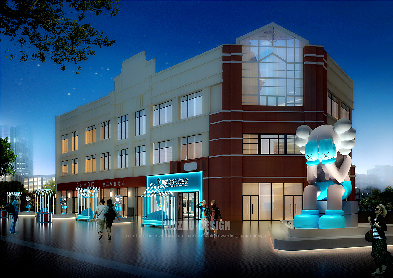 ▲ 魔雾岛密室逃脱设计 / 门头设计效果图