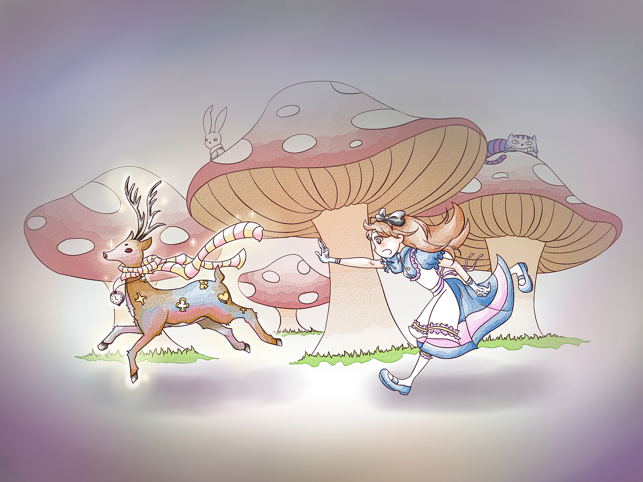 梦中追寻的“鹿”（图ZMTA0NTEwMDc2） - 创作习作 - 站酷设计师flymiss_原创素材 - 站酷ZCOOL